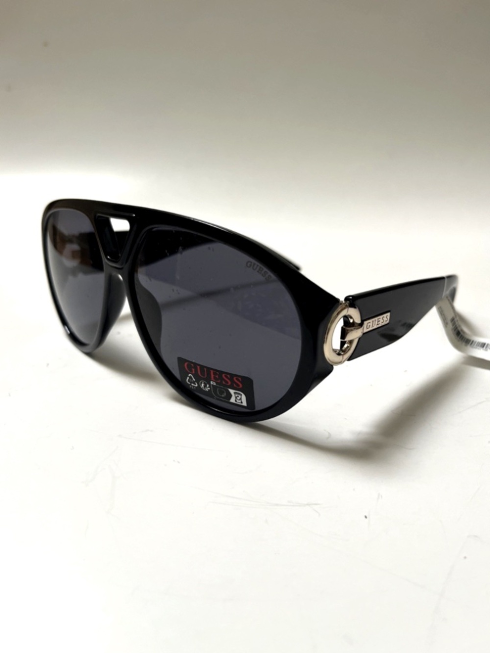New GUESS Aviator Wrap Sunglasses GO00118 Acetate Black Double Bridge
